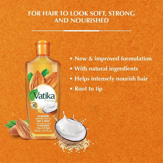 Vatika Almond Enriched Hair Oil